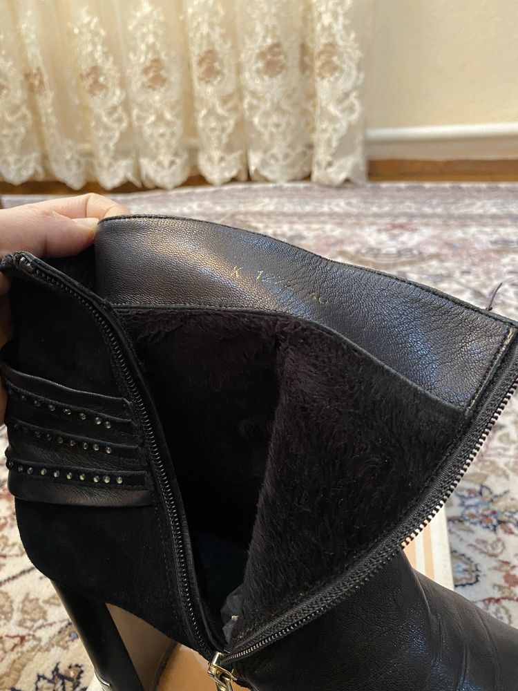 Продаются запожки кожаные на меху