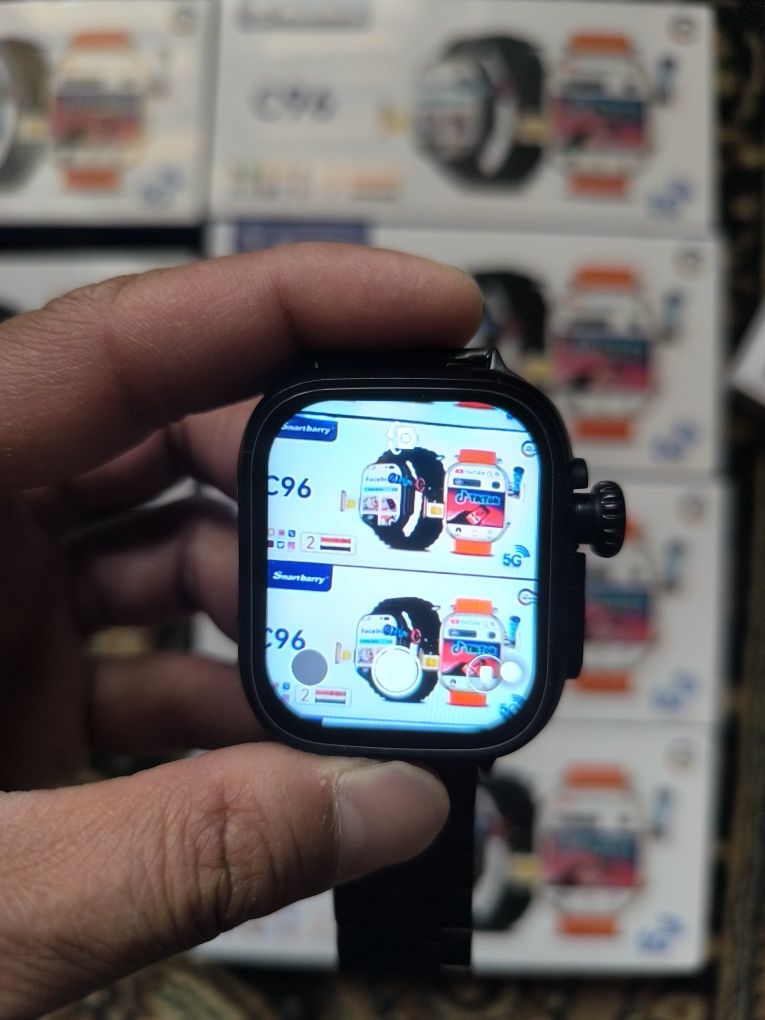 Smart Watch C96, 5G Sim kartali soat, Умный смарт часы с сим-картой