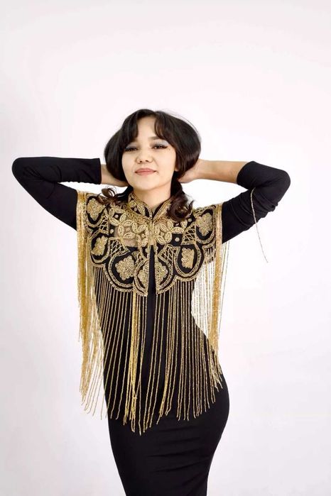 Дубайский Кейп накидка Золото