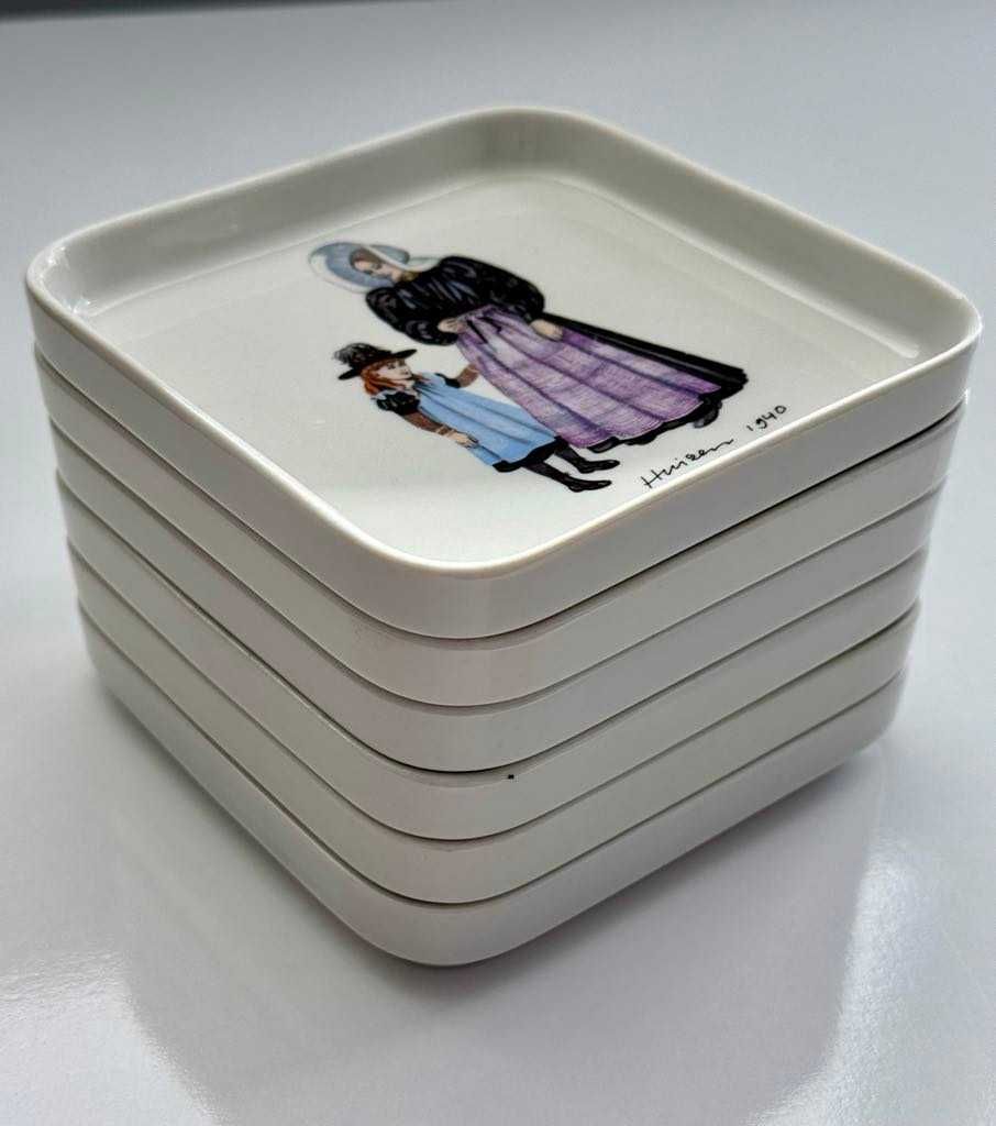 Villeroy&Boch Burgherdragt 6бр. десертни квадратни чинийки
