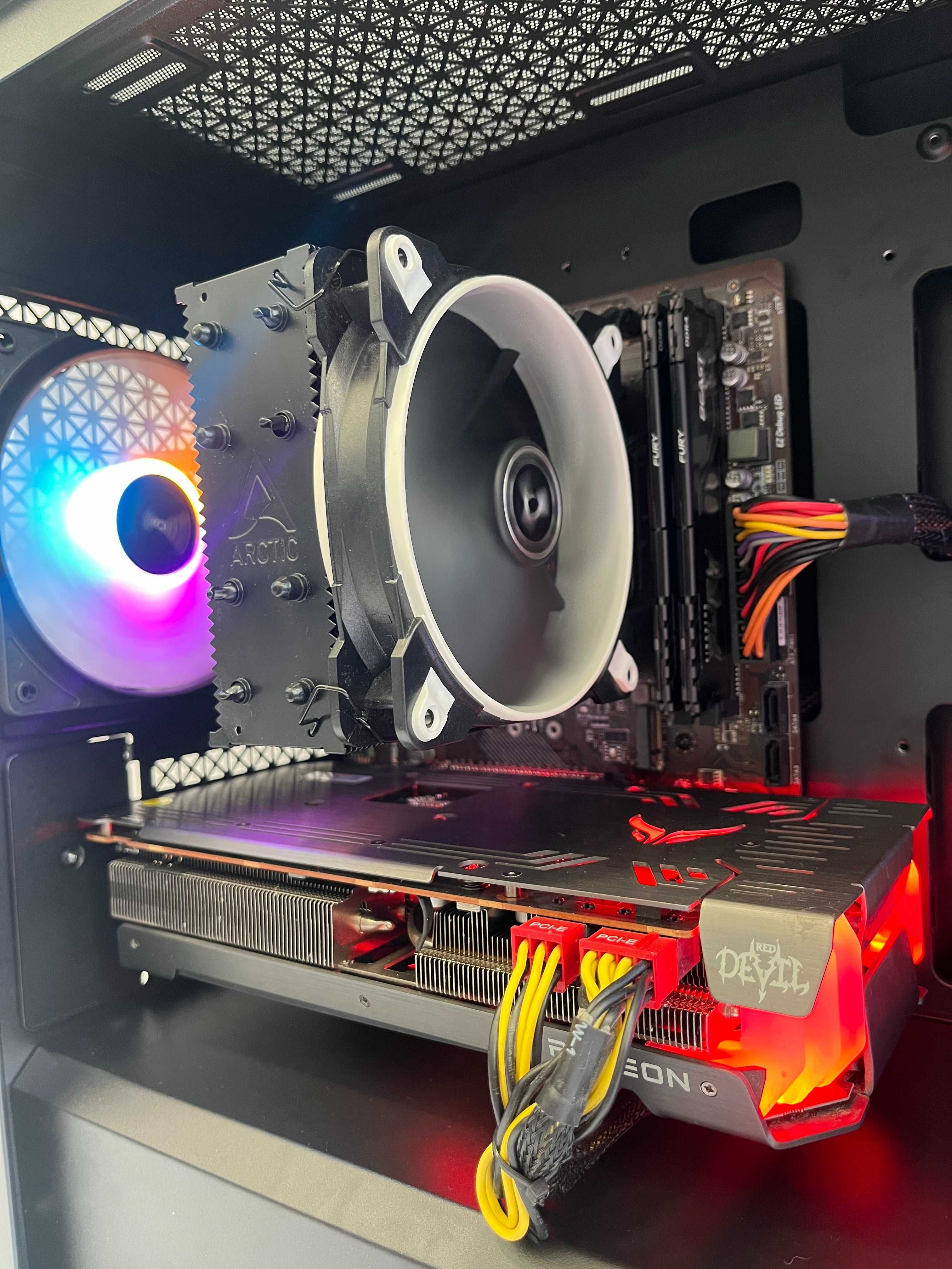 Геймърски компютър AMD Ryzen 5 3600, RX 6600 XT 8GB, 16GB ram