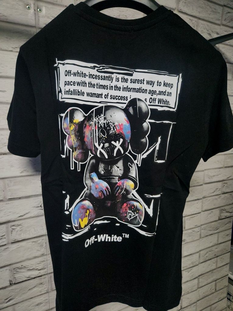 Off White тениски в черно и бяло