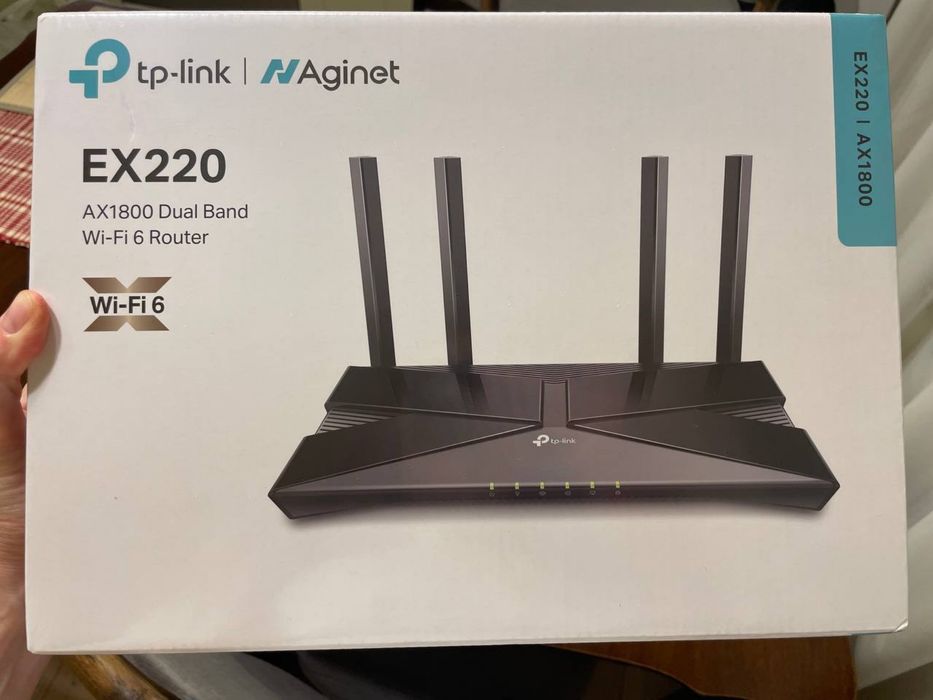 Нов рутер EX220 AX1800 двулентов Wi-Fi 6 рутер
