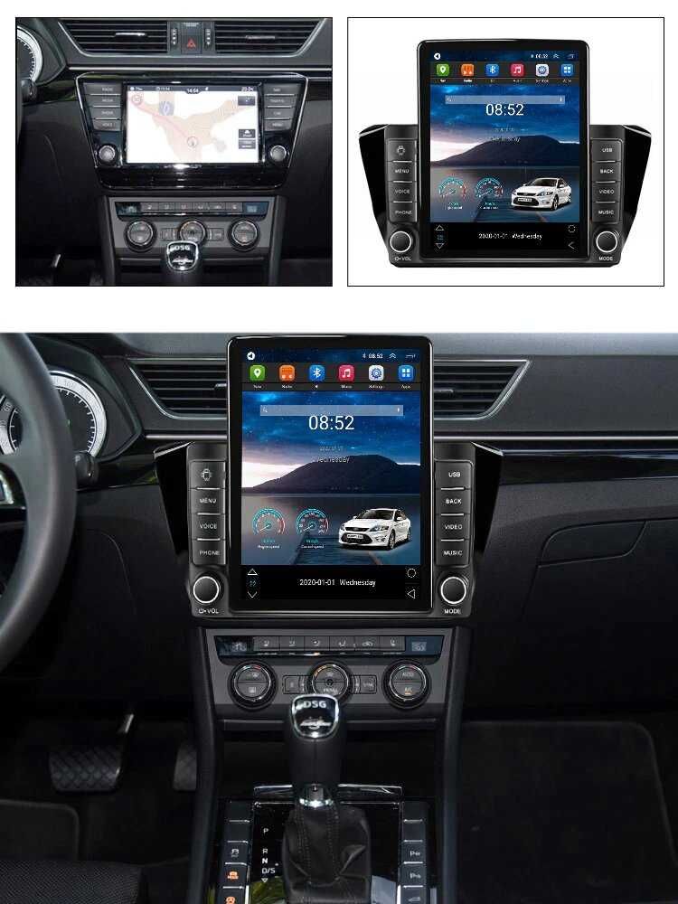 Navigatie Skoda Superb 3 din 2015 - 2019 Ecran TESLA 9.7 inch 4GB RAM