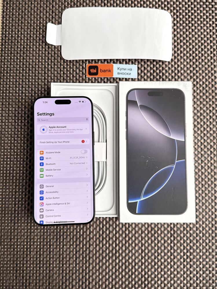 НОВ!512Gb *ЛИЗИНГ* iPhone 16 Pro Max Black Titanium / Гаранция