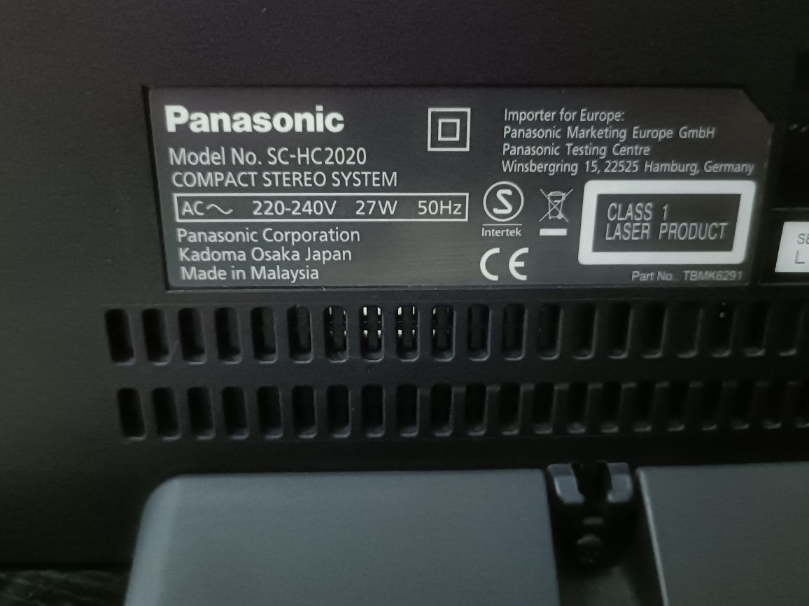 Panasonic SC HC 2020, sistem audio muzica, wifi, Bluetooth, usb, radio