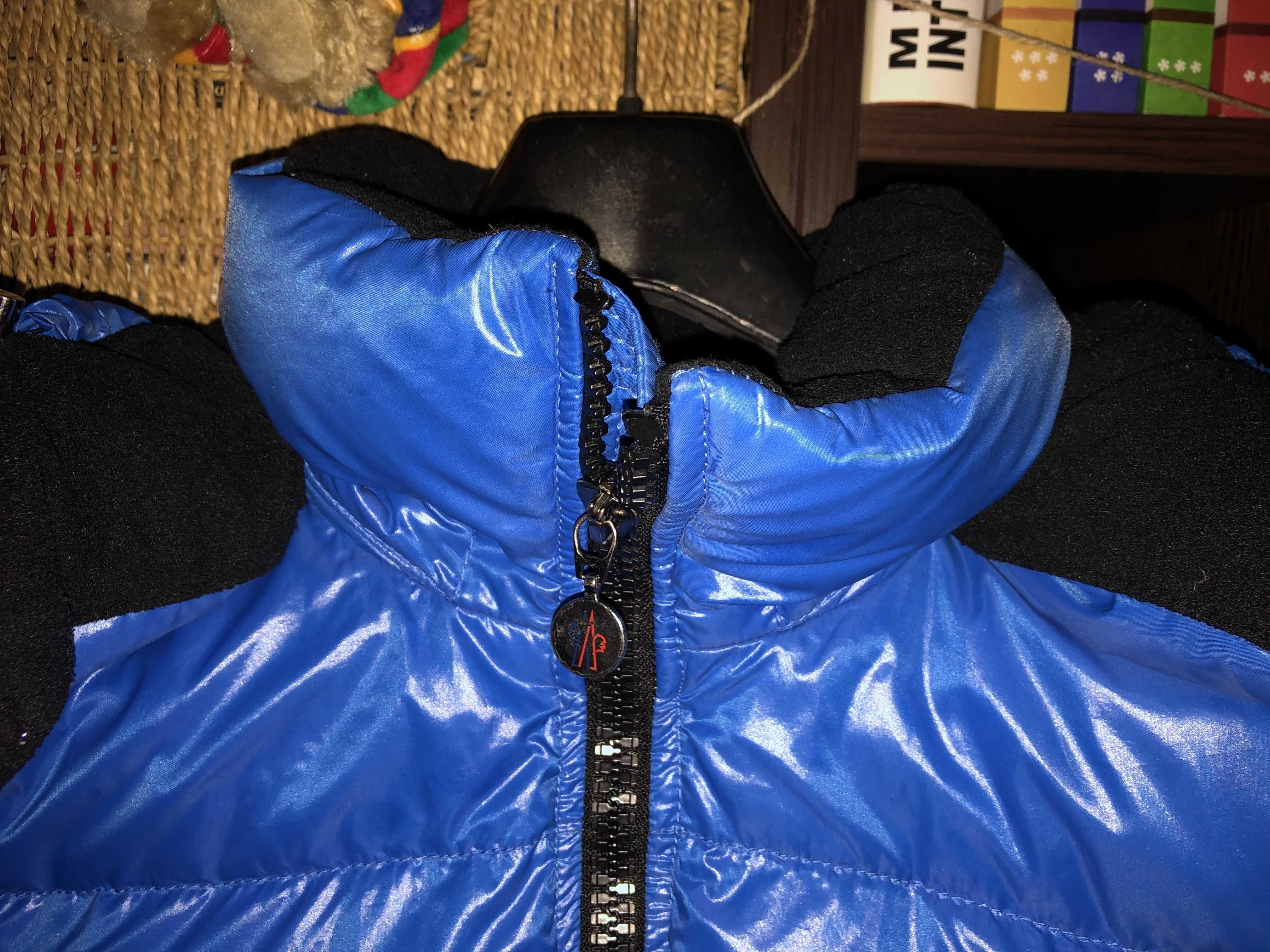 Geacă, haină cu puf Moncler de damă, blue Himalaya - Reducere