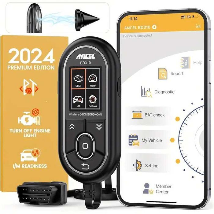 ANCEL BD310 OBD2 Скенер и Диагностика ANDROID и IPHONE
