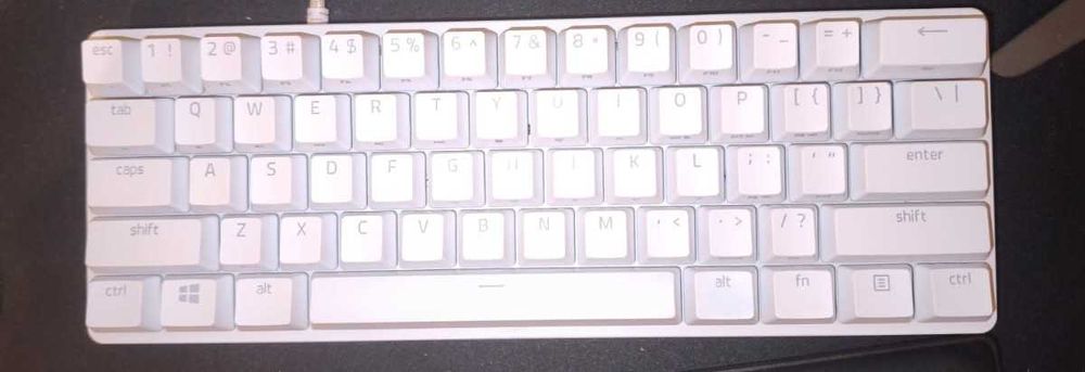 Tastatura Gaming Razer Huntsman Mini Mercury White Switch-uri Rosii.