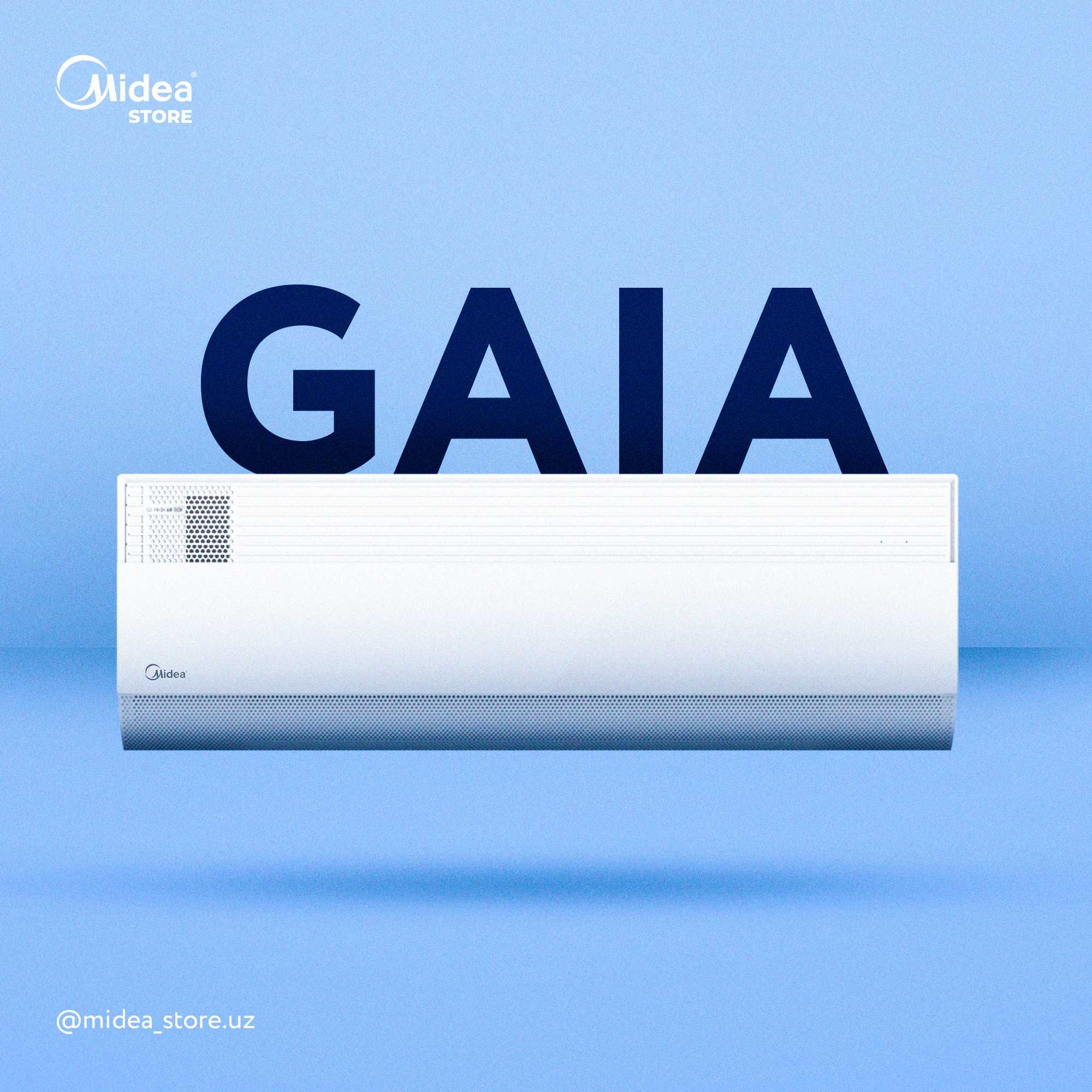 Акция, кондиционер / konditsioner Midea GAIA 12 INVERTER/Low voltage