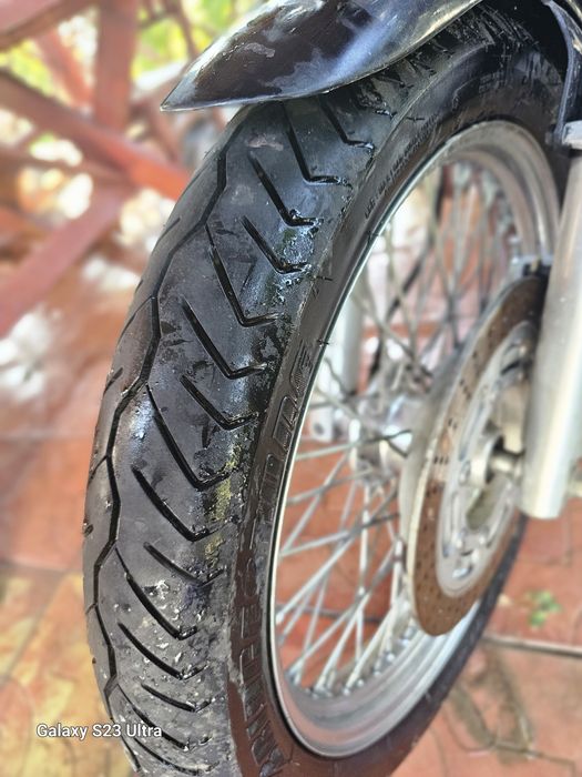 Kawasaki EN500 + echipament complet (cască Airoh, geacă piele, mănuși)