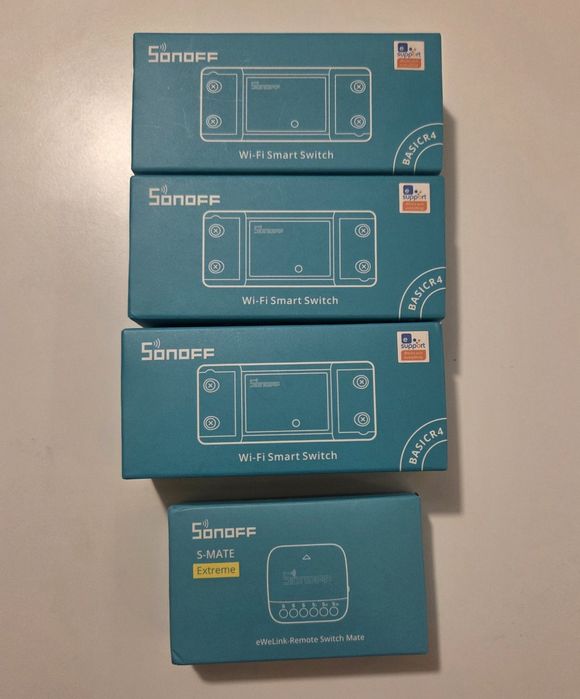 Комплект SONOFF BASIC R4 и S-MATE2 с eWeLink
Комплект SONOFF BASIC R4