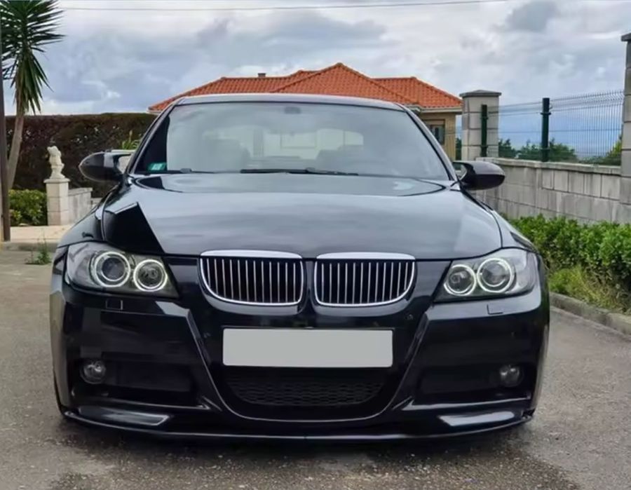Lip prelungire M-tech BMW seria 3 E90 E91 NFL 2005-2008 negru lucios