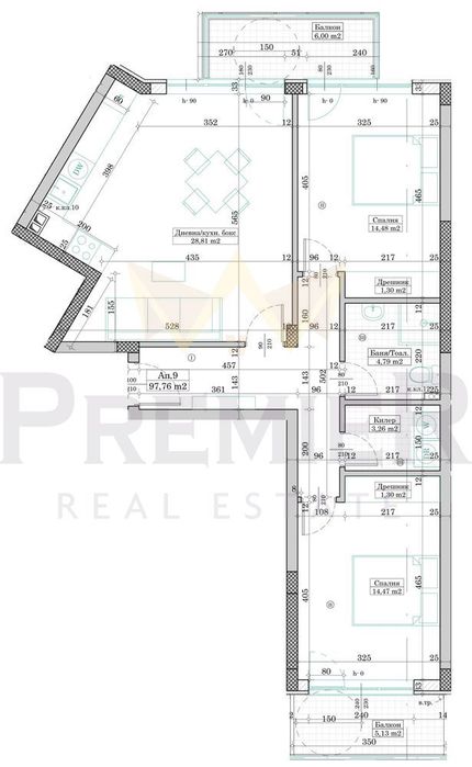 Продава се Тристаен апартамент в Варна, Виница - 107 кв.м за 1099 €/кв.м - Снимка #7