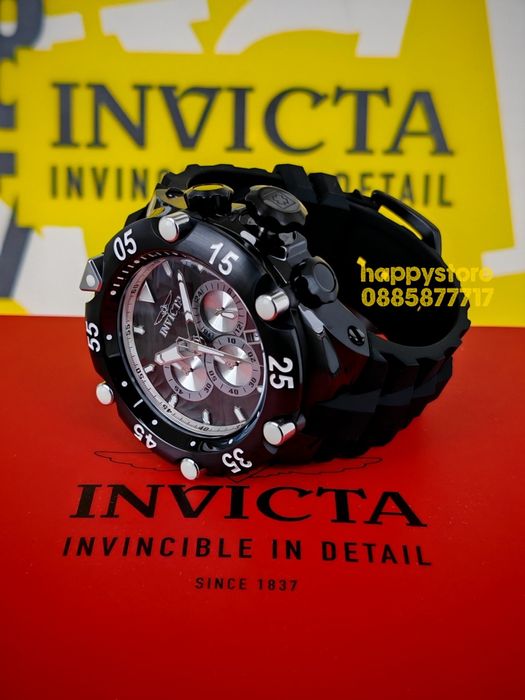 INVICTA Velmore Black 54 mm, Инвикта нов ръчен часовник