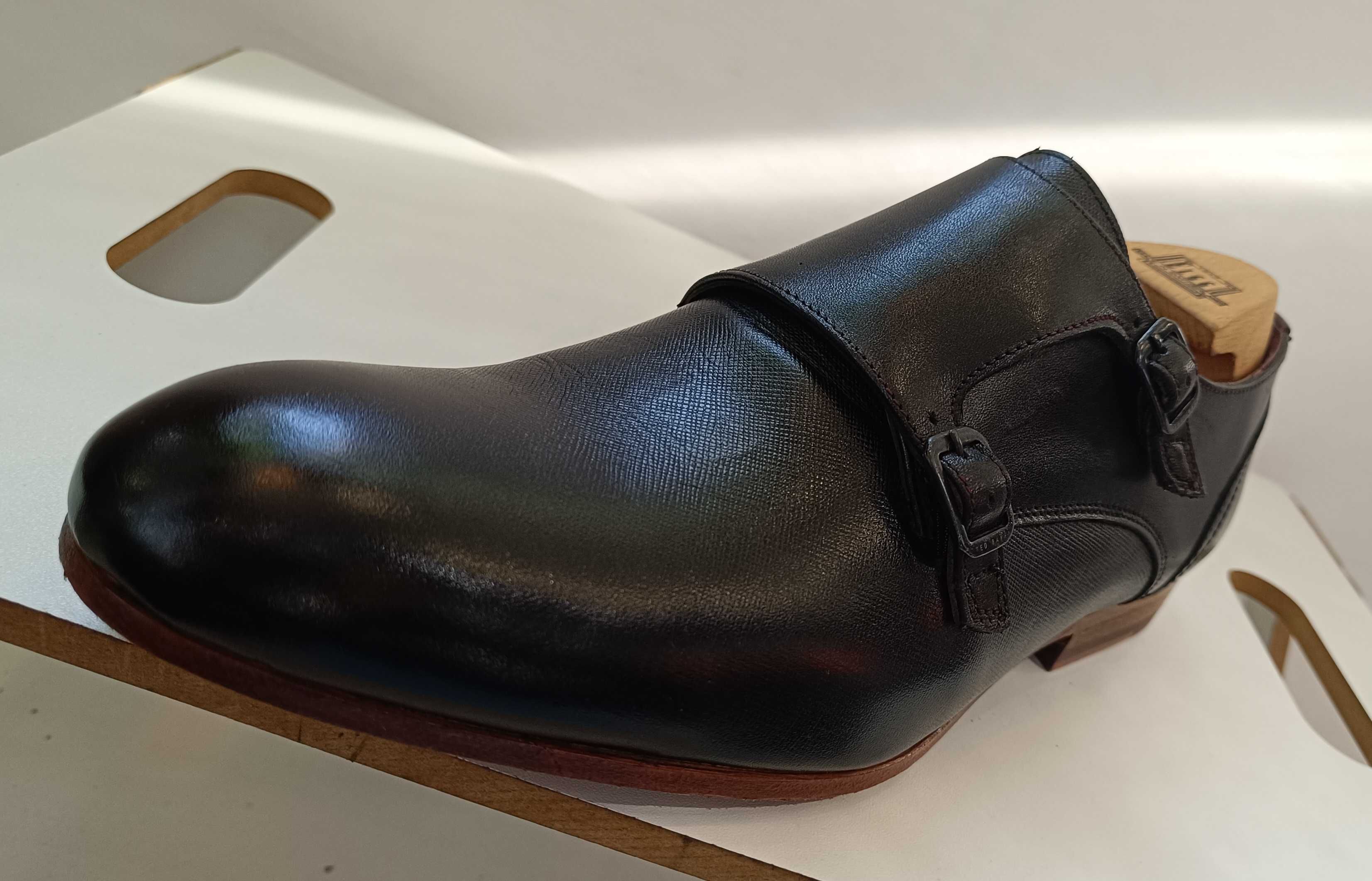 Pantofi monk 41.5 42 premium Ted Baker London NOI piele natural moale