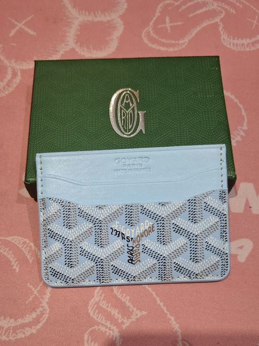 2 Cardholdere Goyard albastru deschis portofel de carduri