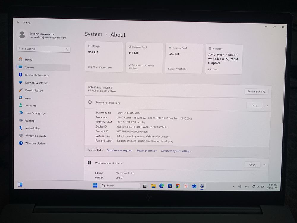 HP Pavilion plus