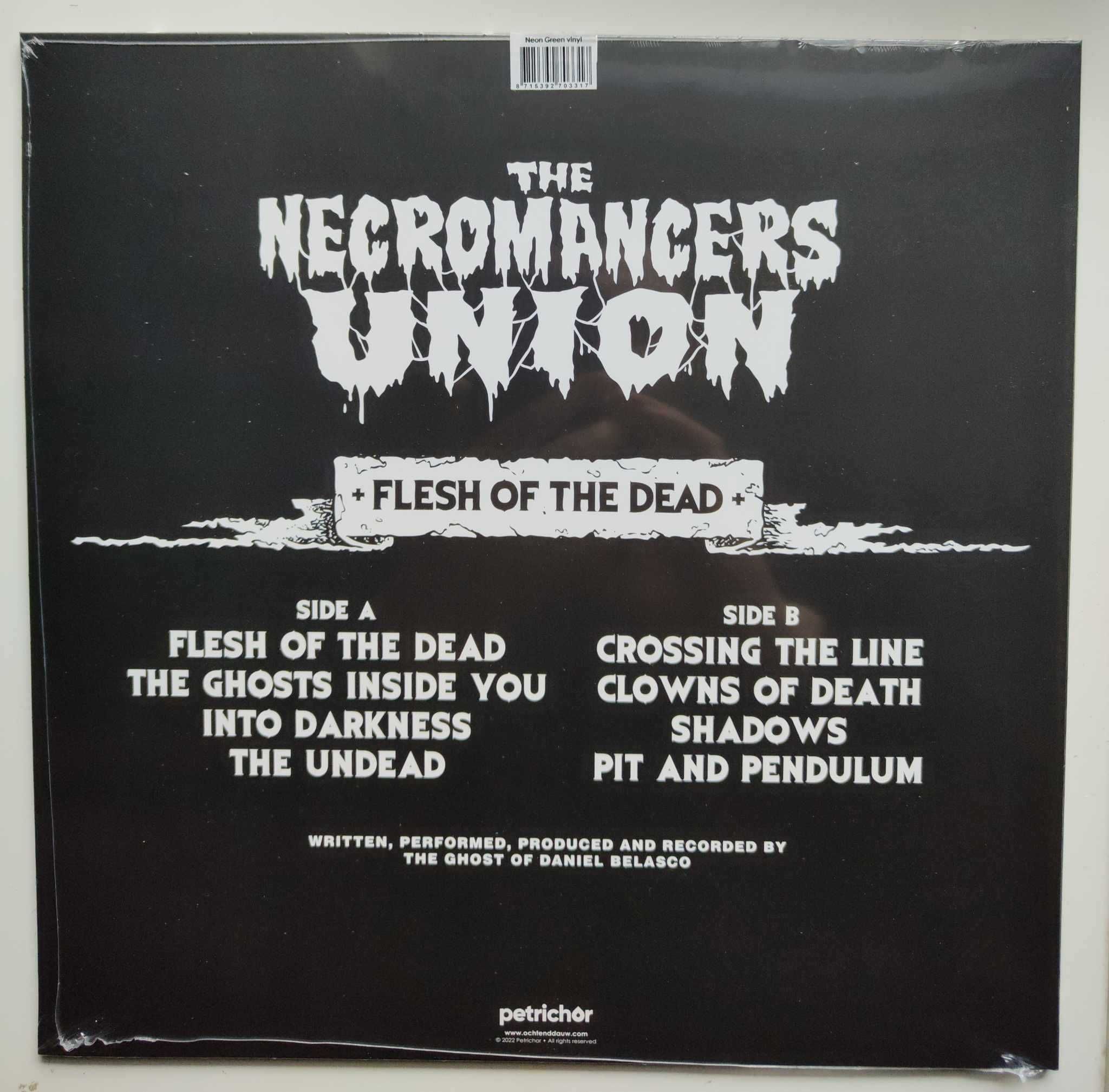 The Necromancers Union - Flesh Of The Dead - Neon Green VINYL