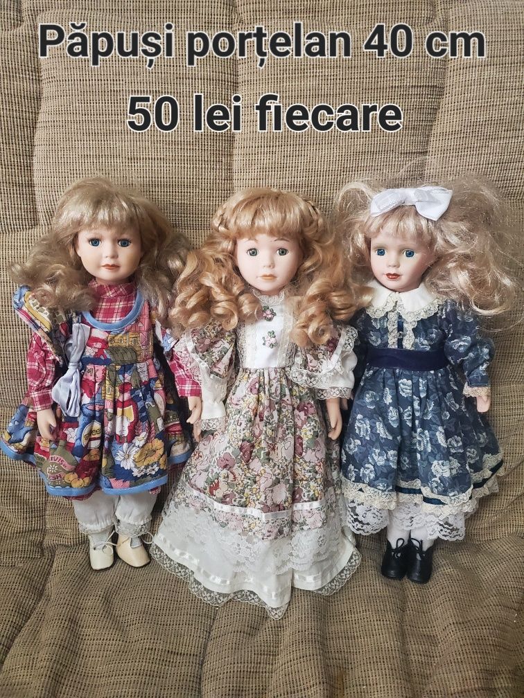 Păpuși porțelan 40 cm