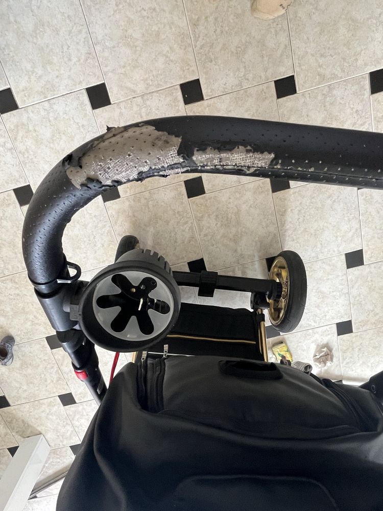Бебешка количка 3 в 1 Tutek DIAMOS Limited Black/Gold