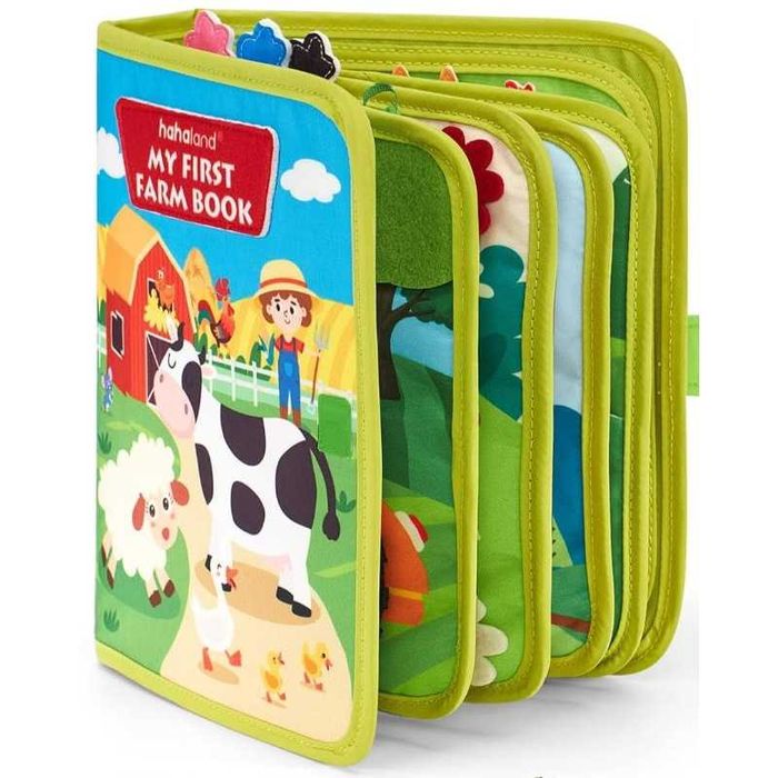 Carte Montessori, Jucărie senzorială educativa pentru copii 1-4 ani