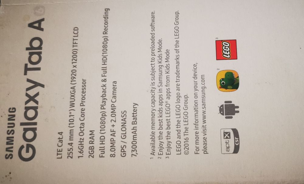 Tableta 4G Samsung 10inch, A6, 32GB, display Full hdd,