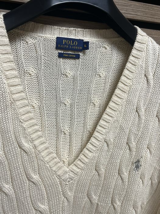POLO Ralph Lauren : Cable Knit V Neck Нов дамски пуловер размер ХЛ-2ХЛ
