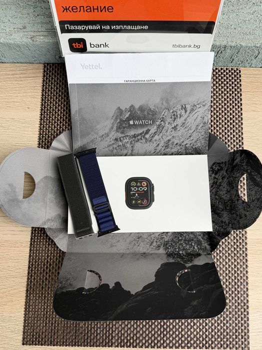 НЕразпечатан! 24м ГАР Apple Watch ULTRA 2 Лизинг от 48лв/м 49mm black