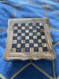 Tablă de șah din lemn de măslin si alte jocuri