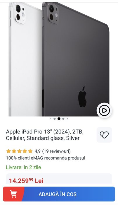 Ipad Pro 13inch M4 2TB wi-fi/celluar