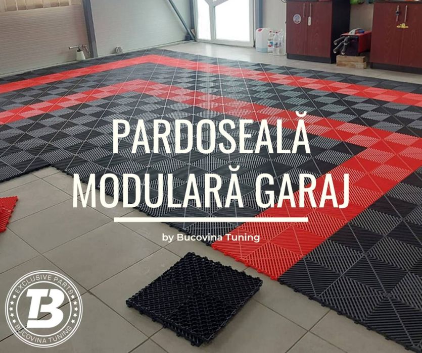 Pardoseala Modulara pentru Garaj Service Detailing