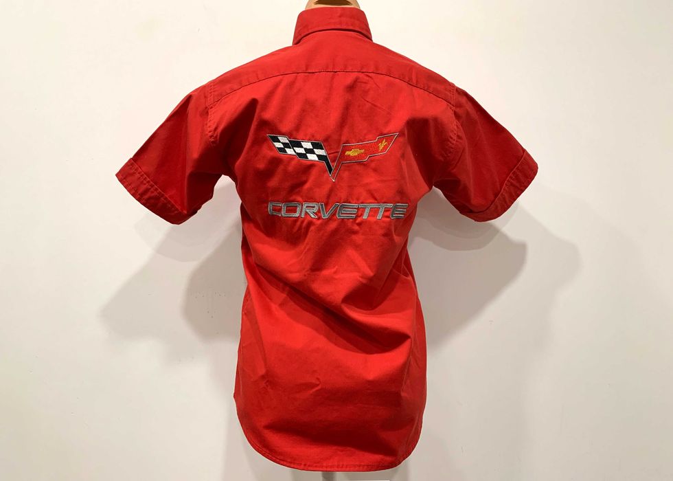 Camasa Corvette rosie S unisex marime mica