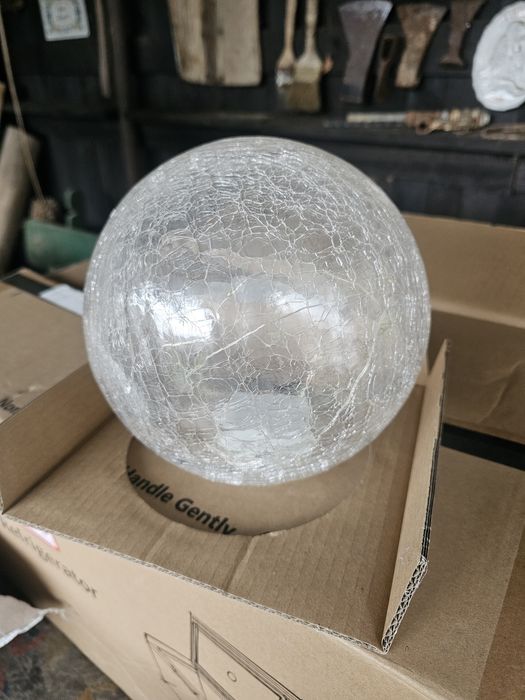 Lampa cu led glob sticla baterii beculete decoratiune