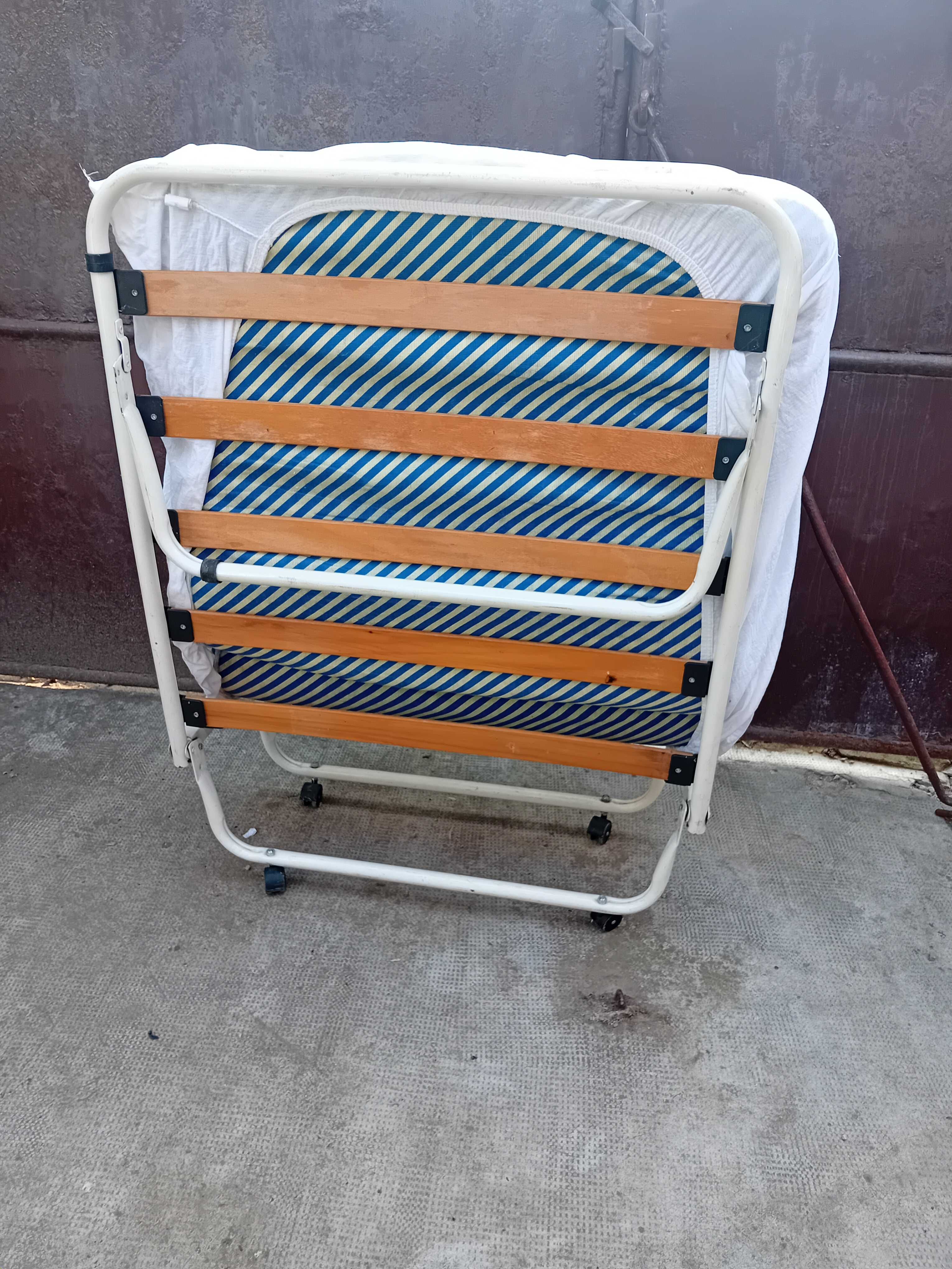 Pat pliabil cu saltea 190x80 4buc