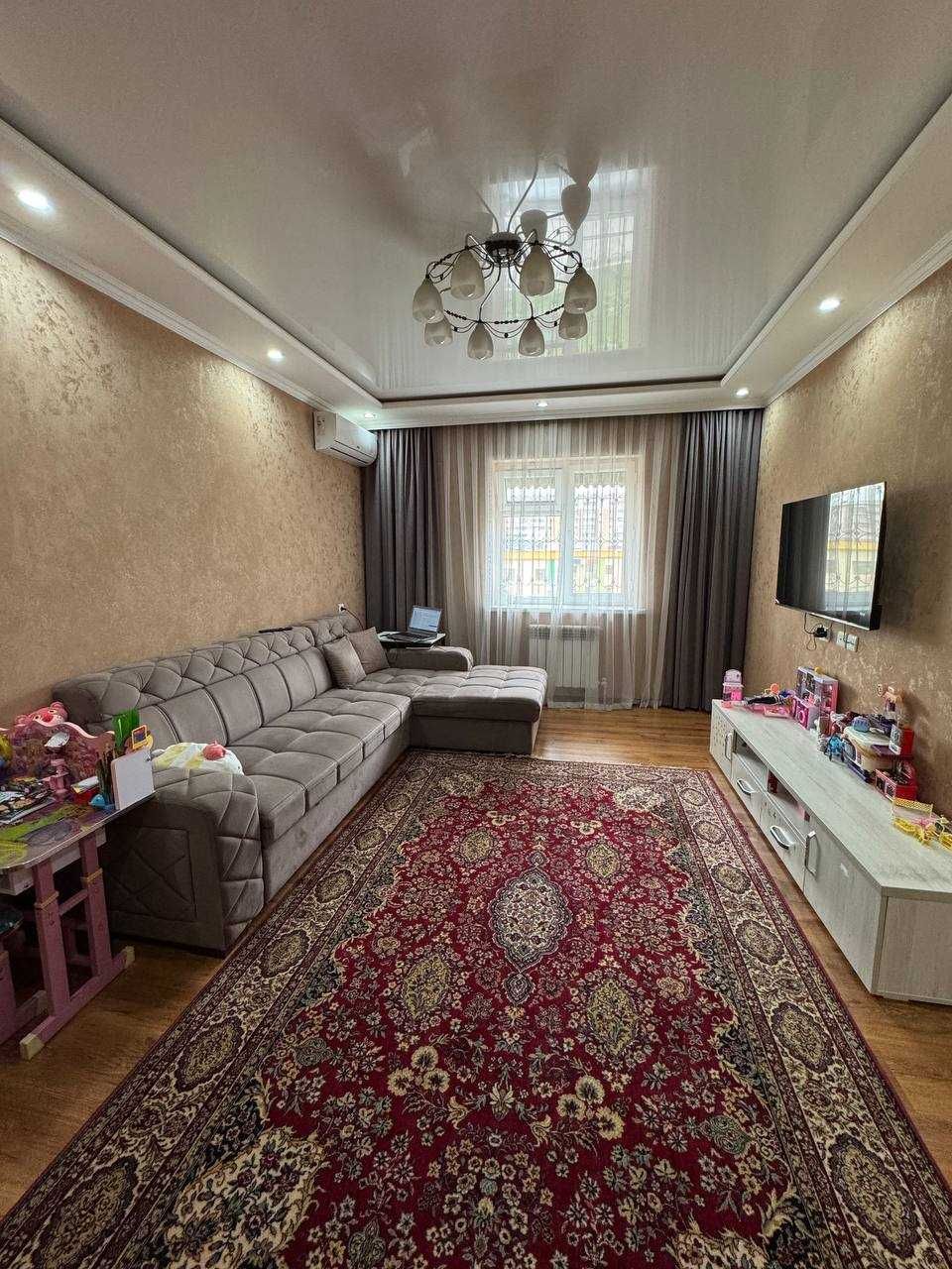 3 комн квартира (ремонт, мебель, техника, парковочное место, кладовка)