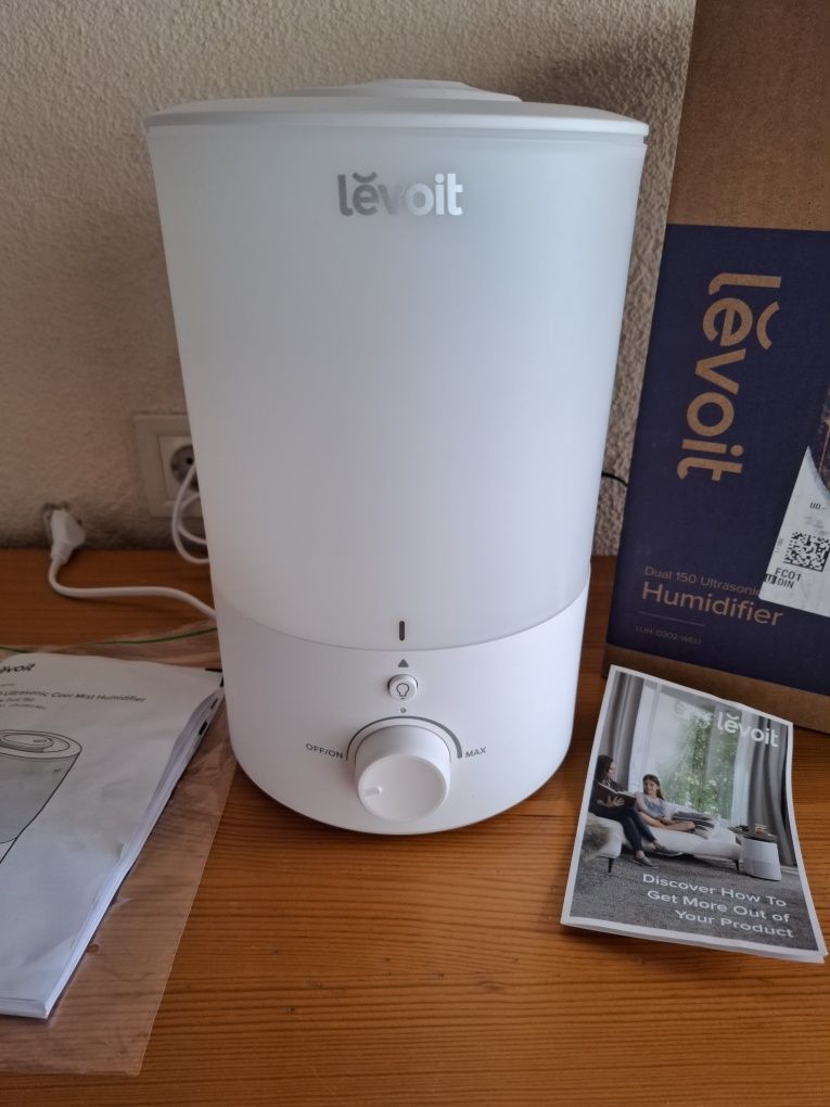 Ултразвуков овлажнител за въздух Levoit Dual 150,27м2,25W,Ароматирапия