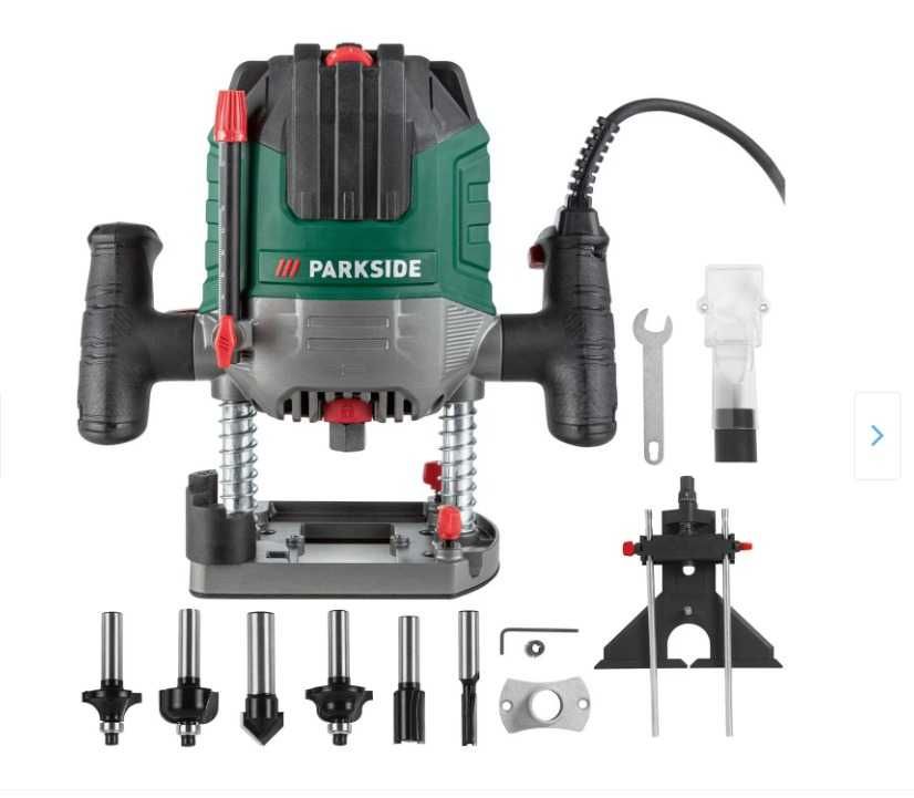 Masina de frezat Parkside POF 1200 D3, 1200 W, adancime 55 mm