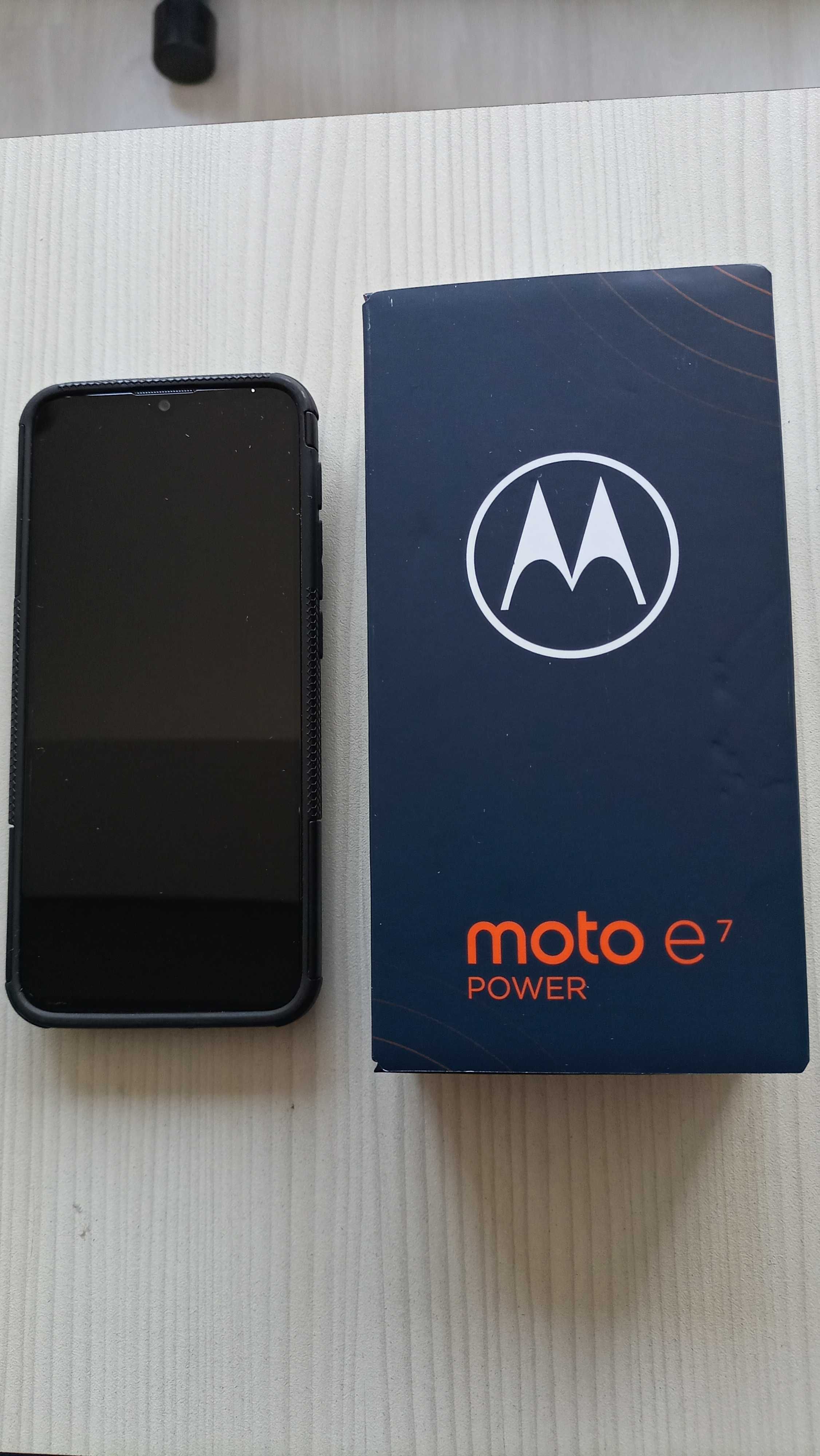 Motorola Moto E7 Power 64GB/4GB RAM blue подарък часовник