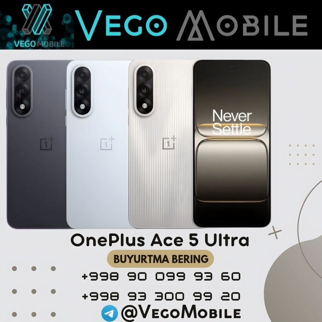 Суперцена! OnePlus Ace 5 Ultra на заказ, VegoMobile