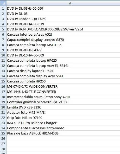 Piese dezmembrari tv laptop componente electronice