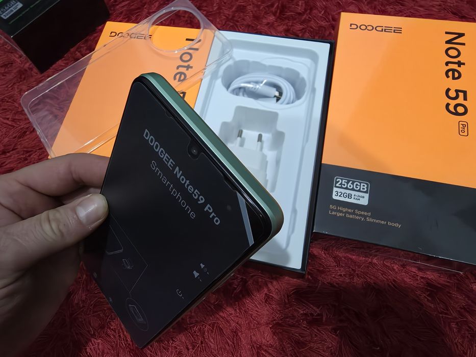 -Doogee Note 59Pro, Nou, 128Gb, 8Ram+24 Verde, 0 cicluri incarcare, ne