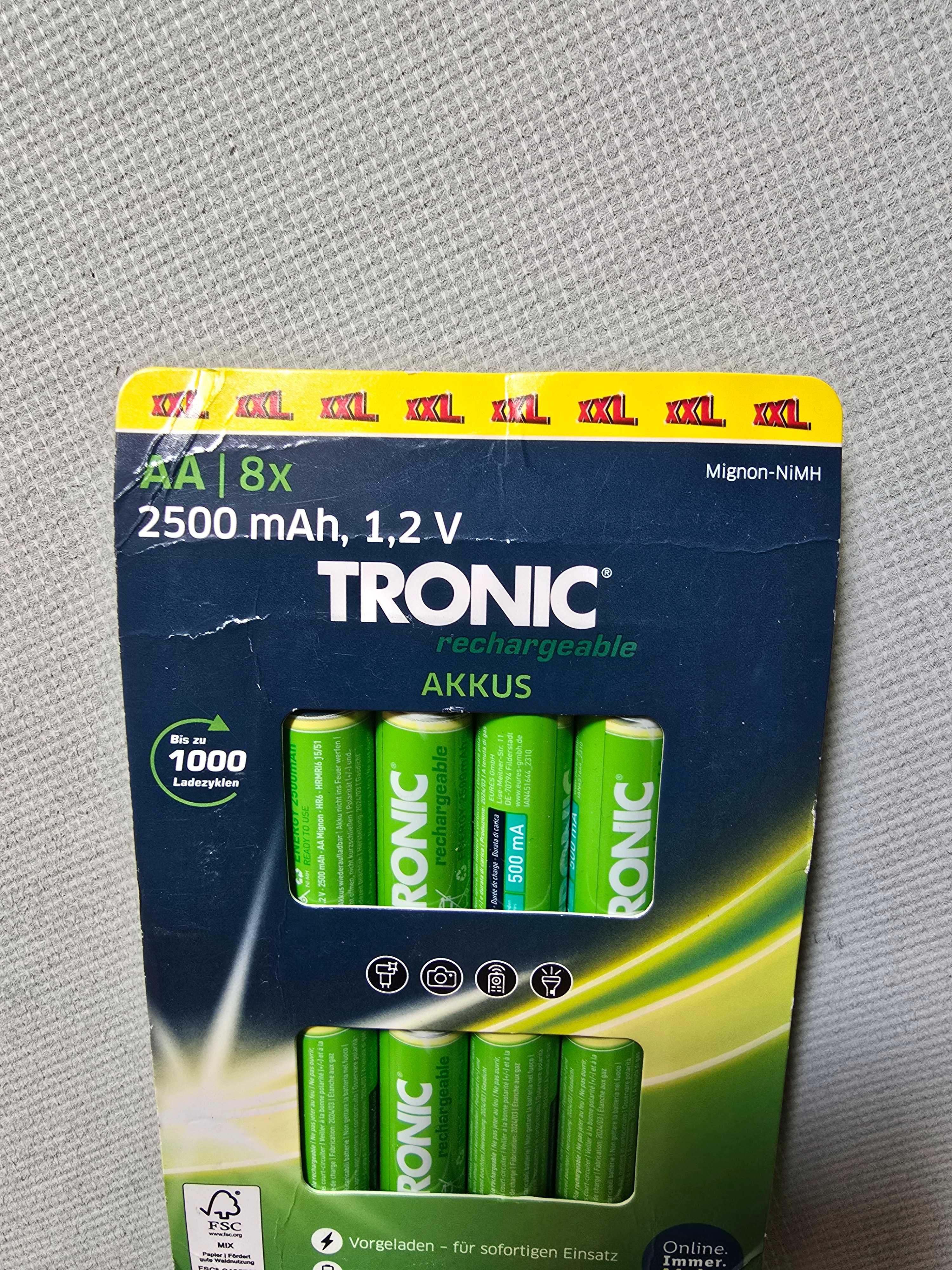 Baterii Acumulatori tronic AAA și AA,  set 8 buc, super oferta