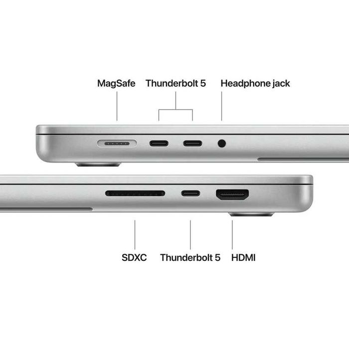 Лаптоп, Apple 16-inch MacBook Pro: Apple M5 Pro chip with 18-core CPU and 20-core GPU, 24GB, 1TB SSD - Silver — миниатюра 4