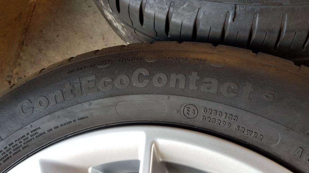 4бр. оригинални джанти Audi 16" 5x112 | летни Continental 205/60/16