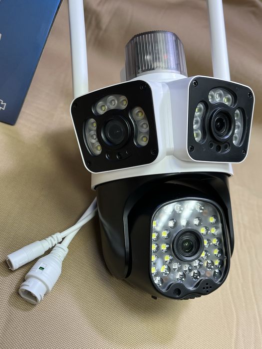 Тройна камера wifi LYLU 12 mpx последен модел 2025 сирена camera