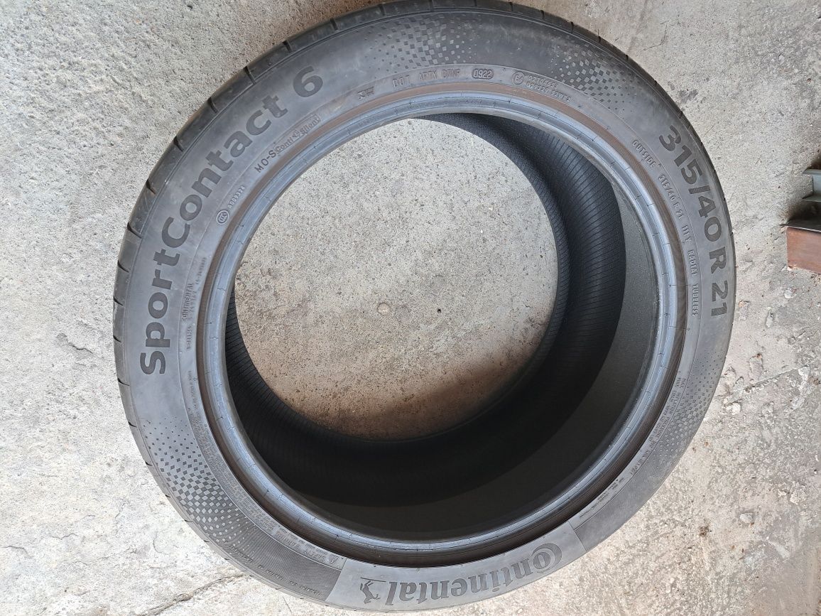 2 anvelope 315/40 R21 Continental profil 6mm
