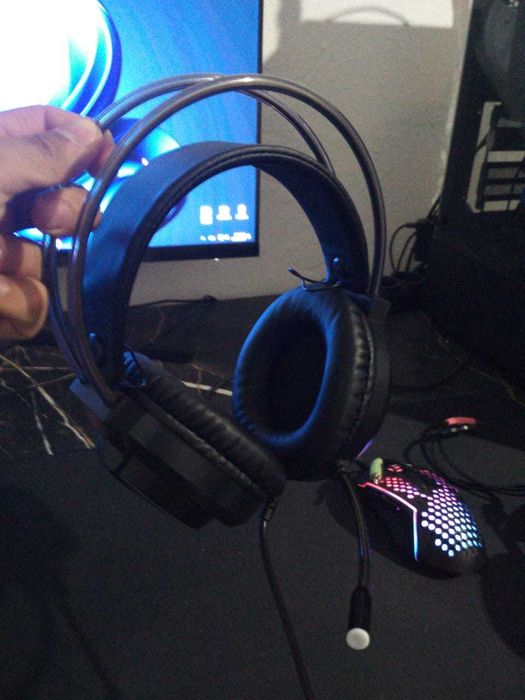 Наушники игровые с микрофоном Flame