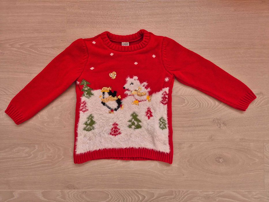 Нови Коледни пуловери за момиче на LC Waikiki размер 110