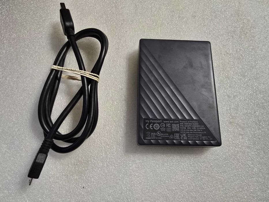 Hard disk extern Western Digita WD My Passport 2.5'' 5TB USB 3.2 Black